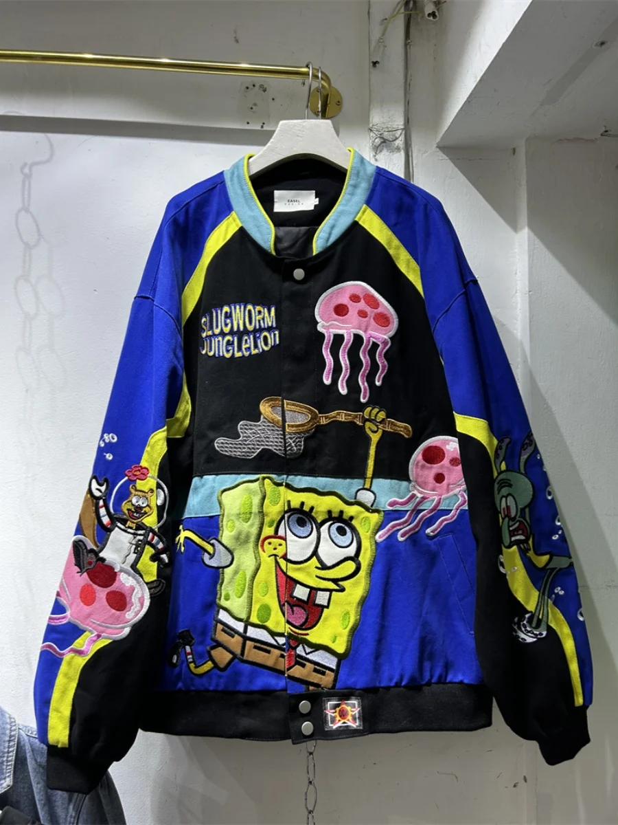 Spring Autumn New Cartoon Embroidery Baseball Jaet Women Loose Casual Versatile Coat Korean Sle Long Sve Streetwear
Spring Autumn New Cartoon Embroidery Baseball Jaet Women Loose Casual Versatile Coat Korean Sle Long Sve Streetwear