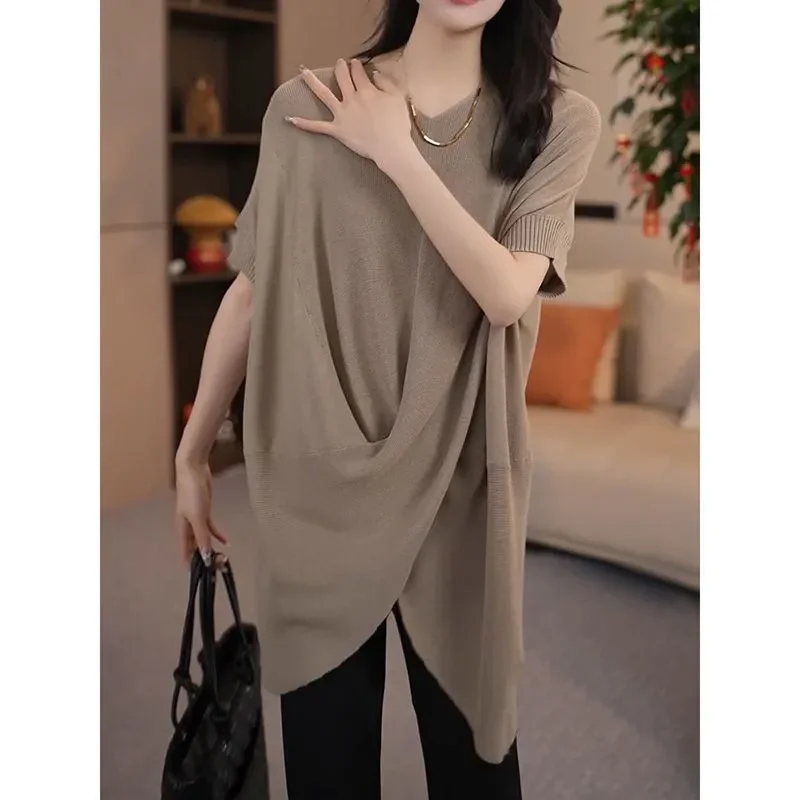 V Neck Loose Fit Asymmetrical Sleeveless Blouse For Women Spring Summer Casual Style With Drop Shoulder Design
V Neck Loose Fit Asymmetrical Sleeveless Blouse For Women Spring Summer Casual Style With Drop Shoulder Design