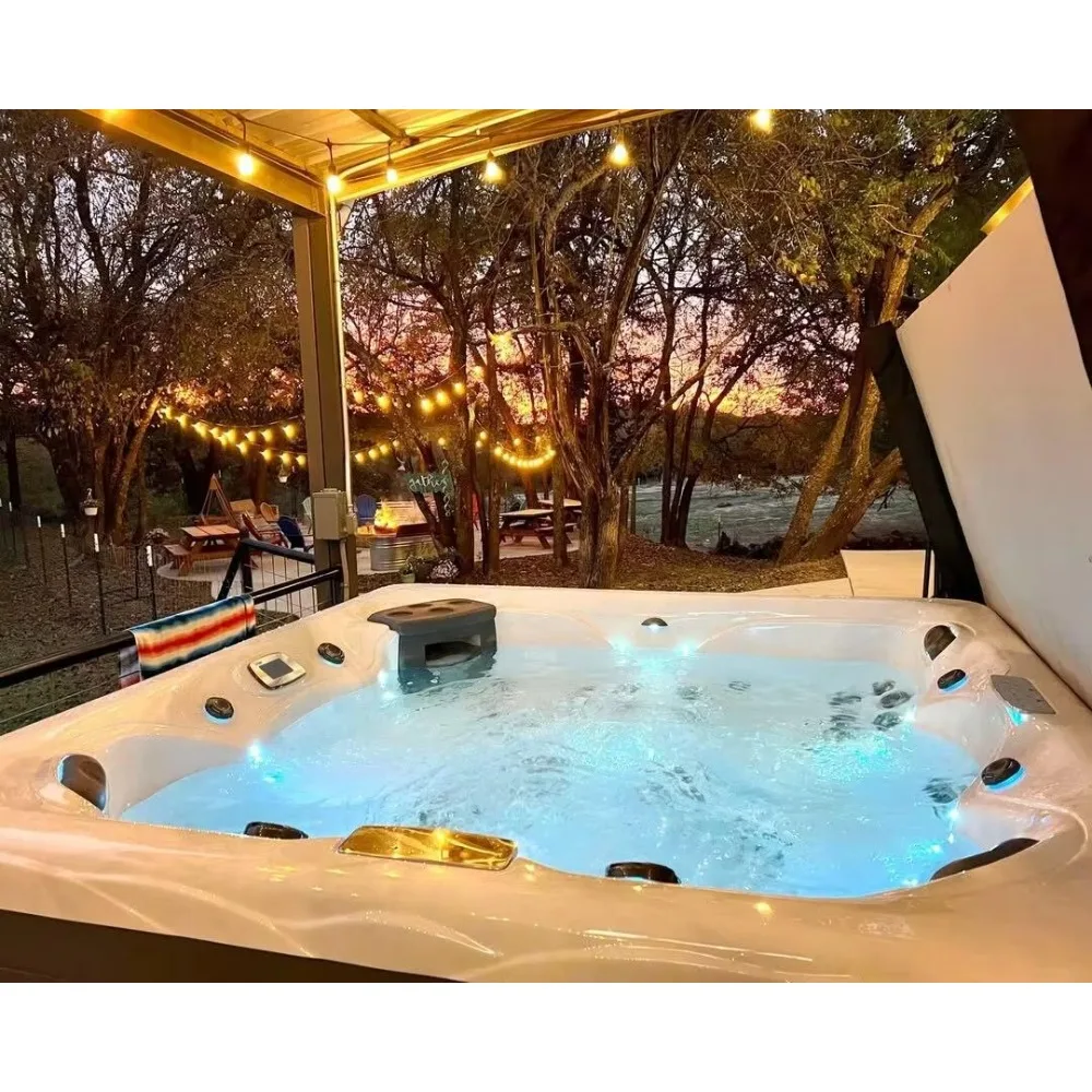5 Person Outdoor Whirlpool Spa, Freestanding Acrylic Massage Bathtub with Hydrotherapy Jets for Backyard
5 Person Outdoor Whirlpool Spa, Freestanding Acrylic Massage Bathtub with Hydrotherapy Jets for Backyard