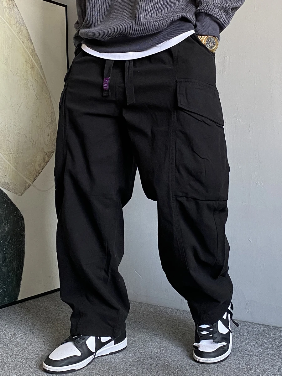 Повседневные американские рабочие брюки Bla для мужчин с большими карманами, прямые, свободного кроя, модные, осенне-зимние, хлопковые
Повседневные американские рабочие брюки Bla для мужчин с большими карманами, прямые, свободного кроя, модные, осенне-зимние, хлопковые