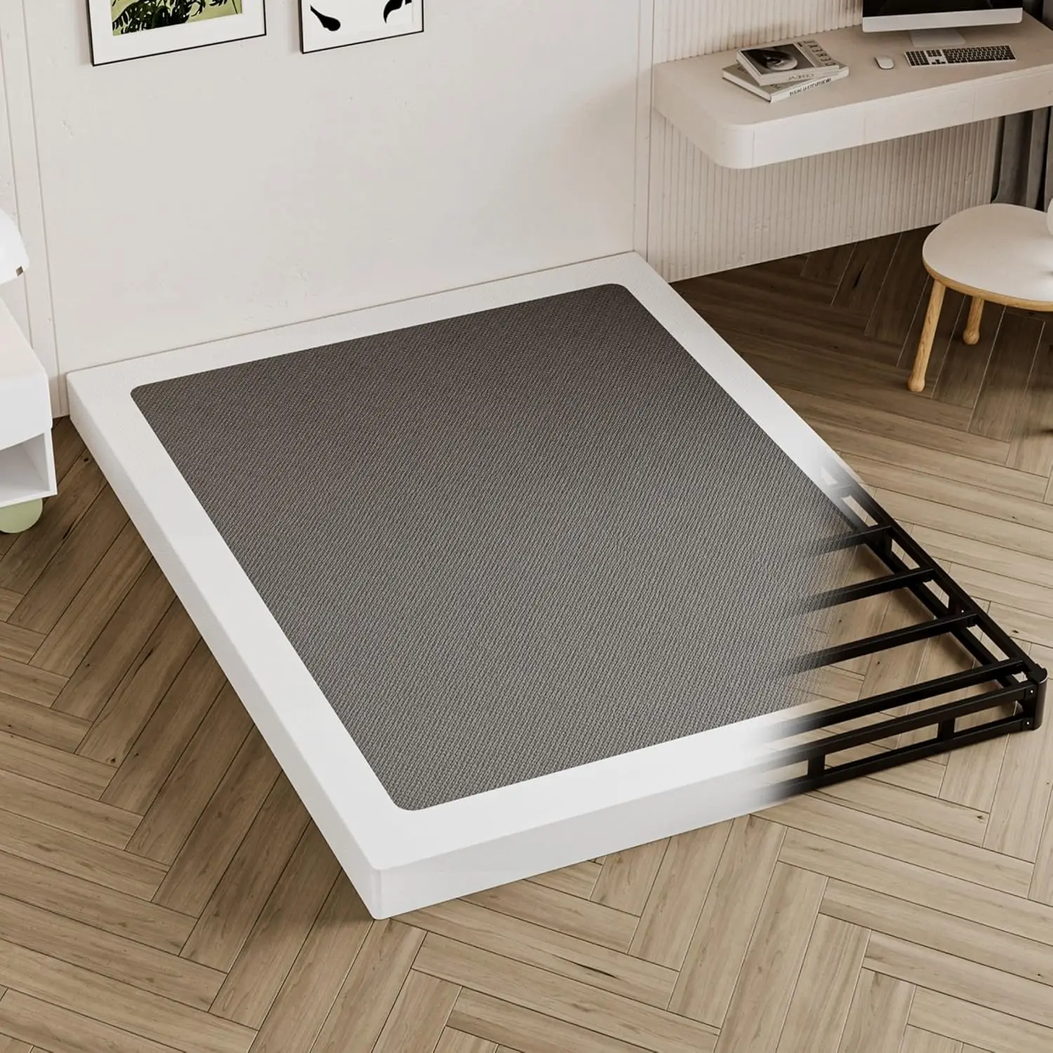 Полноразмерное основание для кровати с пружинным блоком - 4 дюйма, усиленное, бесшумное, простое в сборке, максимальная нагрузка 3000 фунтов
Полноразмерное основание для кровати с пружинным блоком - 4 дюйма, усиленное, бесшумное, простое в сборке, максимальная нагрузка 3000 фунтов