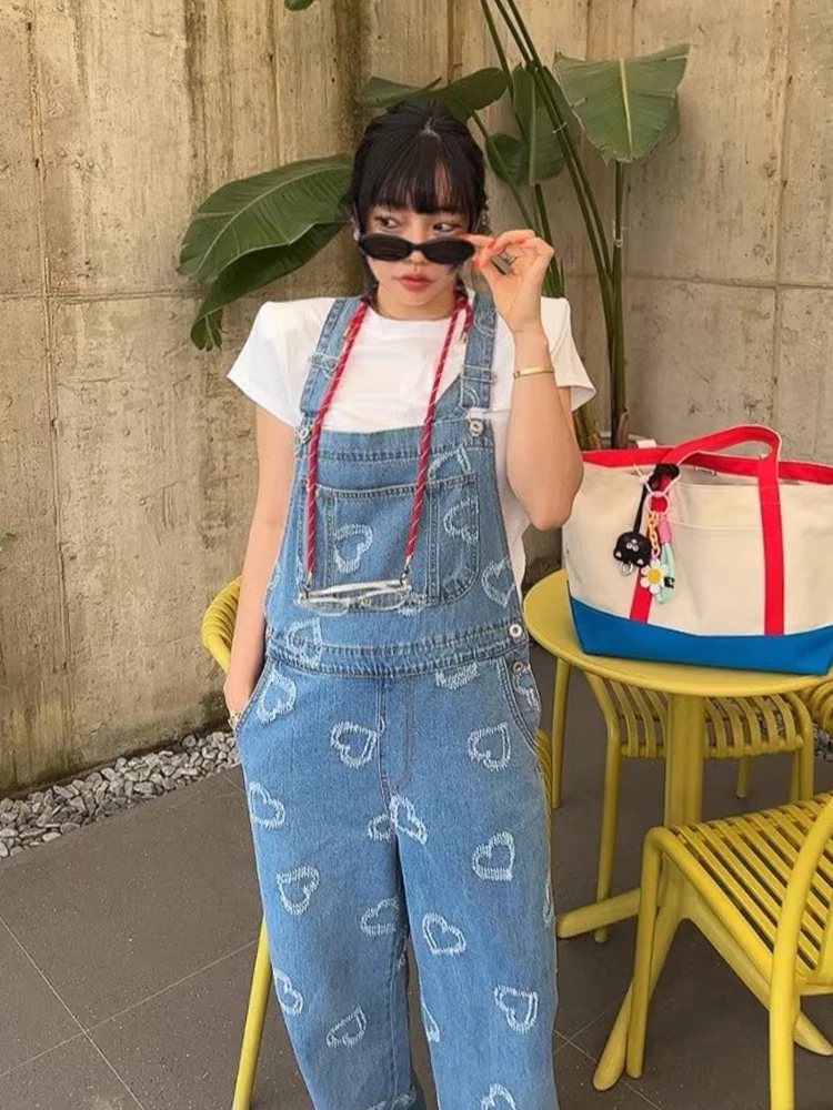 Jeans Summer Love Embroidery Fashion Long Overalls Pant Women Loose Casual Korean Ladies Trousers Fashion Woman Strap Long Pants
Jeans Summer Love Embroidery Fashion Long Overalls Pant Women Loose Casual Korean Ladies Trousers Fashion Woman Strap Long Pants