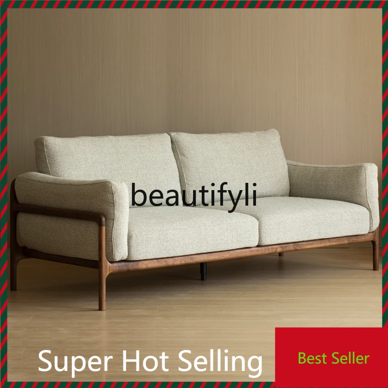 A71North American black walnut sofa modern simple living room full solid wood sofa combination log furniture
A71North American black walnut sofa modern simple living room full solid wood sofa combination log furniture