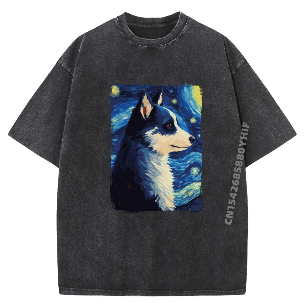 Husky Starry Night Family Men T-shirt Gift Idea Autumn Tops & Tees Printed Tee Shirts Retro Washed Clothes Graphic Tees
Husky Starry Night Family Men T-shirt Gift Idea Autumn Tops & Tees Printed Tee Shirts Retro Washed Clothes Graphic Tees