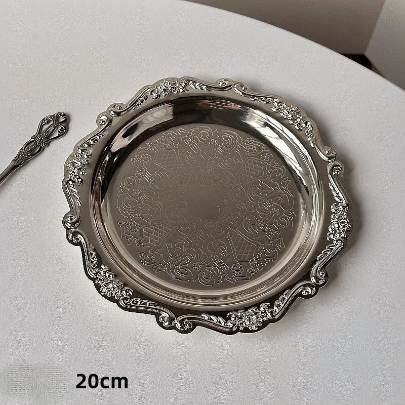 Set Of 4 Decorative Serving Tray Set For Party Metal Round Cookie Eating Trays Silver/Gold Coffe Table Decor
Set Of 4 Decorative Serving Tray Set For Party Metal Round Cookie Eating Trays Silver/Gold Coffe Table Decor