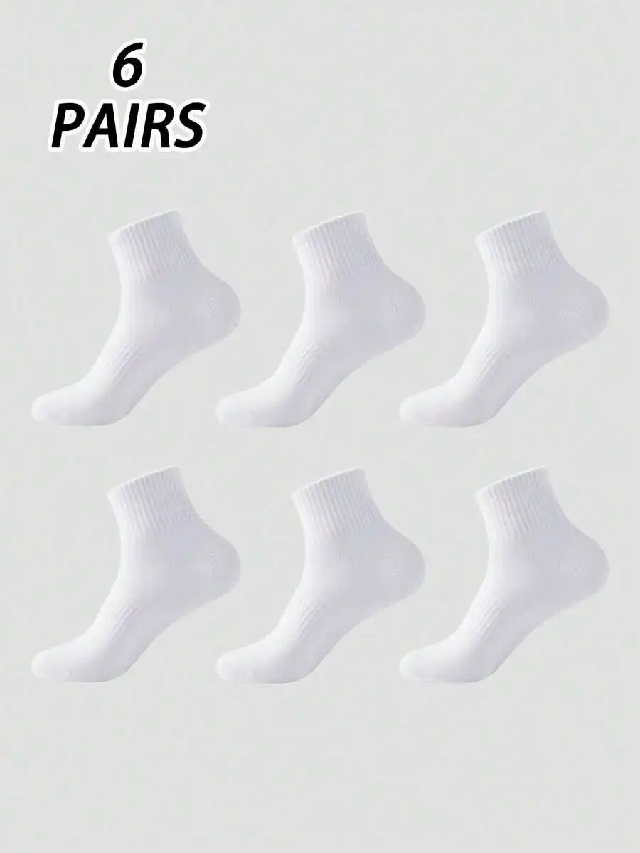 6 Pairs Mens White Short Sports Socks Ultra-Thin Breathable Basketball Socks Non-Slip Durable Summer
6 Pairs Mens White Short Sports Socks Ultra-Thin Breathable Basketball Socks Non-Slip Durable Summer