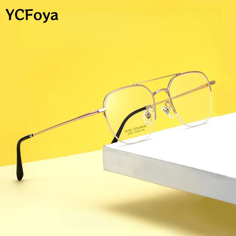 New Classic Fashion Men's Pilot Half-frame Double Beam Driving Ultralight Eyeglasses Optical Prescription Eyeglasses Frame JP052
New Classic Fashion Men's Pilot Half-frame Double Beam Driving Ultralight Eyeglasses Optical Prescription Eyeglasses Frame JP052