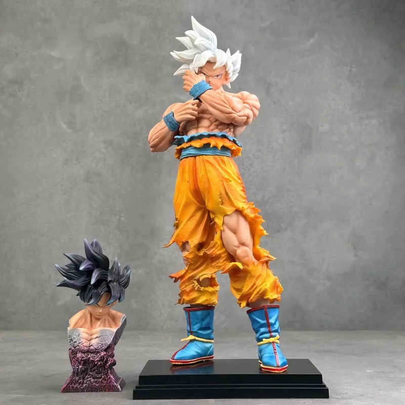 Dragon Ball Ultra Instinct Goku Figure Dual Interchangeable Heads Half Body Bust Anime Collection Desktop Decor For Anime Fans
Dragon Ball Ultra Instinct Goku Figure Dual Interchangeable Heads Half Body Bust Anime Collection Desktop Decor For Anime Fans