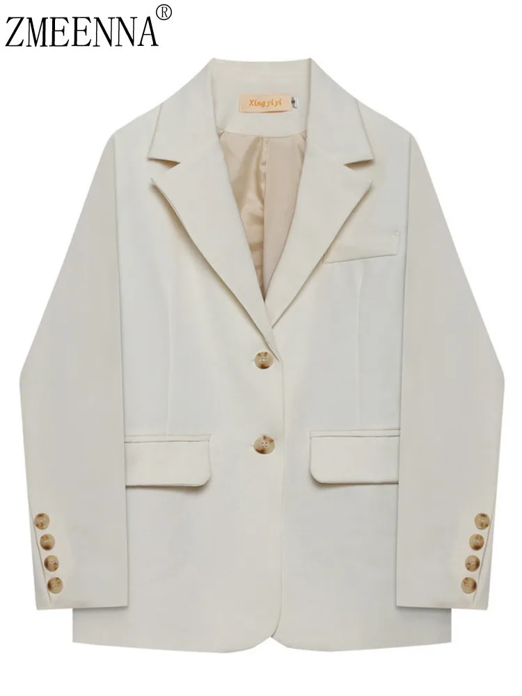ZMEENNA 2025 Spring Elegant Blazer Jacket Casual Work Office Suit Coat With Button Detail Long Sleeve Lapel Collar ZM821
ZMEENNA 2025 Spring Elegant Blazer Jacket Casual Work Office Suit Coat With Button Detail Long Sleeve Lapel Collar ZM821