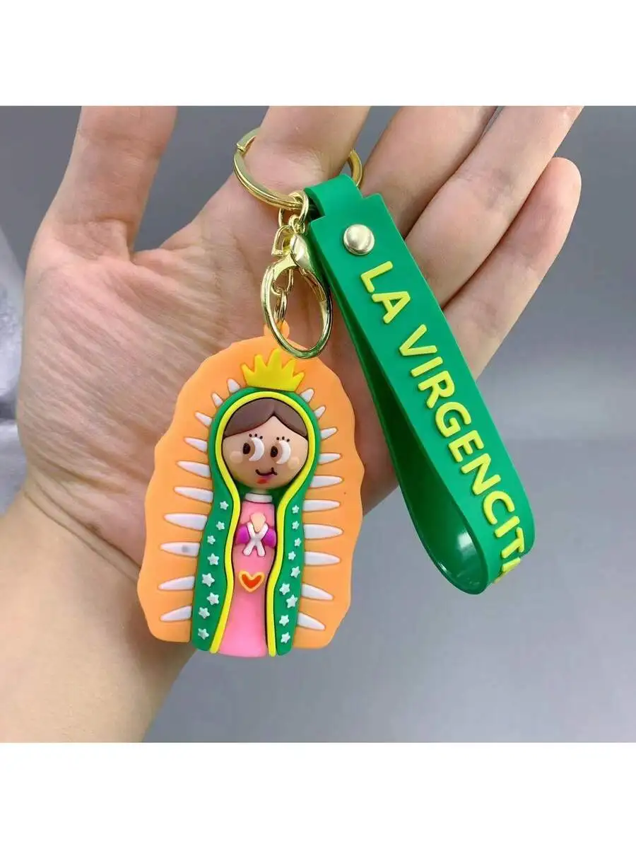 Multicolor Cartoon Virgin Of Guadalupe Keychain For Car Bag Backpack Pendant Adult Gift
Multicolor Cartoon Virgin Of Guadalupe Keychain For Car Bag Backpack Pendant Adult Gift