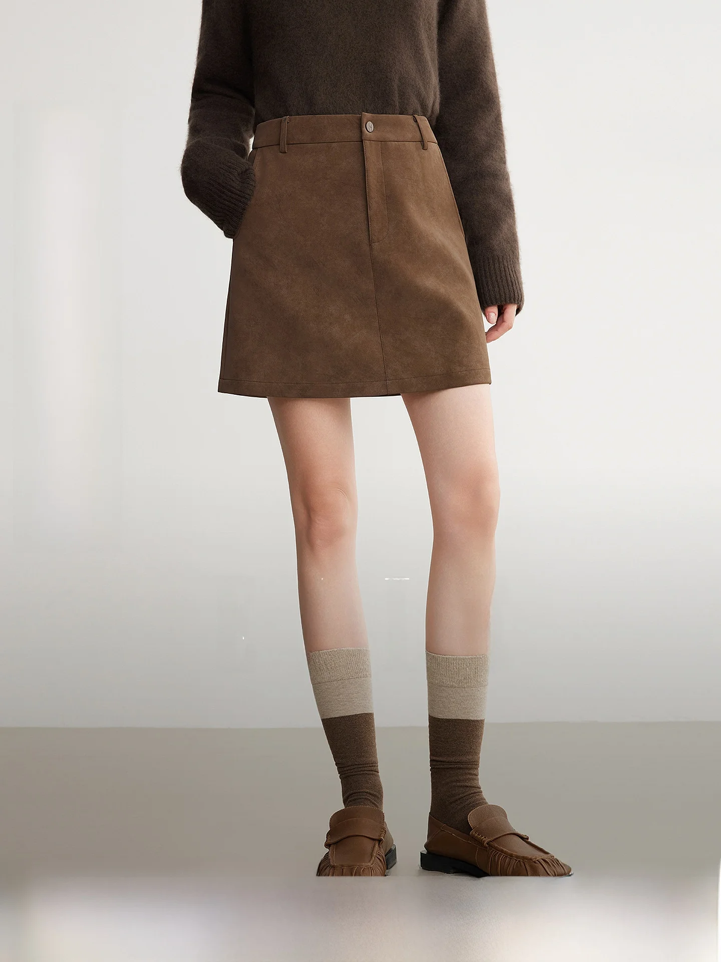 Elle Retro Suede High Waist Casual Commute A-Line Skirt Women's Spring Summer New Style Slimming Half-length Skirts
Elle Retro Suede High Waist Casual Commute A-Line Skirt Women's Spring Summer New Style Slimming Half-length Skirts