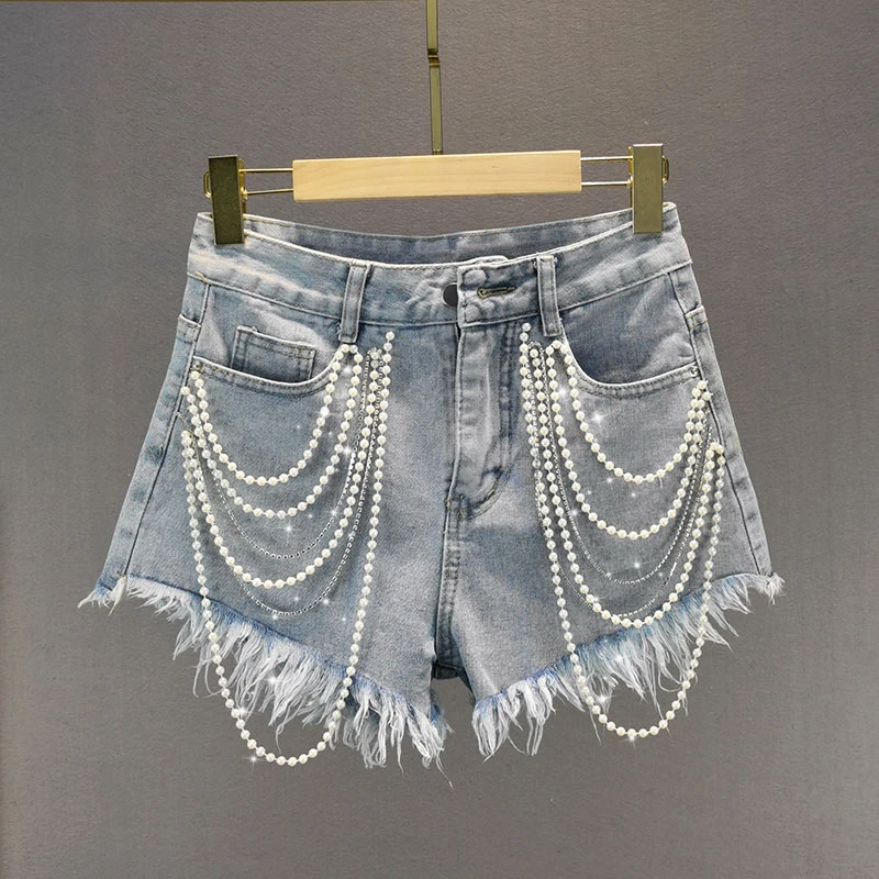 High Waist Wide Leg ort Jeans Women's Summer 202 Slimming Heavy Drill Fringe Denim orts Thin Fabric Light Color
High Waist Wide Leg ort Jeans Women's Summer 202 Slimming Heavy Drill Fringe Denim orts Thin Fabric Light Color