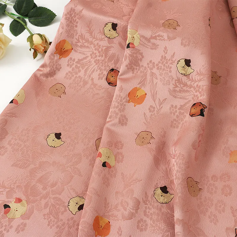 L100XW150CM Shu Brocade Red Peony Silk Jacquard Fabric Chinese Style for Qipao Dress Spring Summer Fabrics for Sewing
L100XW150CM Shu Brocade Red Peony Silk Jacquard Fabric Chinese Style for Qipao Dress Spring Summer Fabrics for Sewing