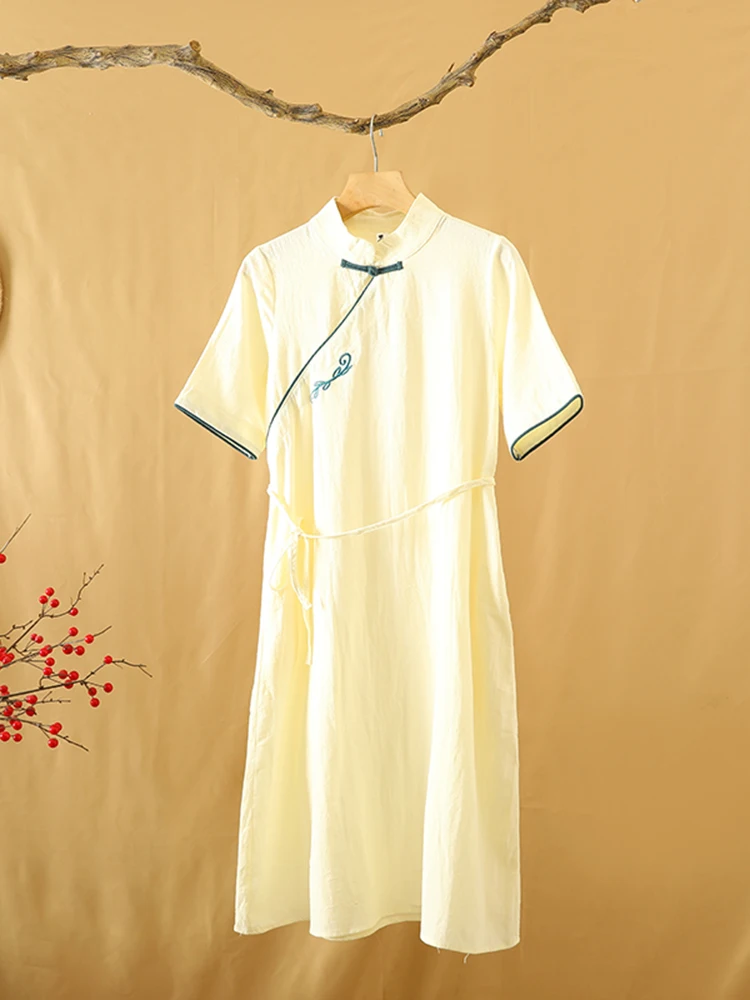 Летние женские сарафаны в стиле ретро, большие размеры, лоскутное цветное воротник-стойка, пуговицы, вышитое китайское платье...
Летние женские сарафаны в стиле ретро, большие размеры, лоскутное цветное воротник-стойка, пуговицы, вышитое китайское платье...