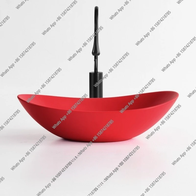 Nordic creative countertop basin hand wash single basin red bathroom countertop hand wash plate ceramic face wash basin
Nordic creative countertop basin hand wash single basin red bathroom countertop hand wash plate ceramic face wash basin