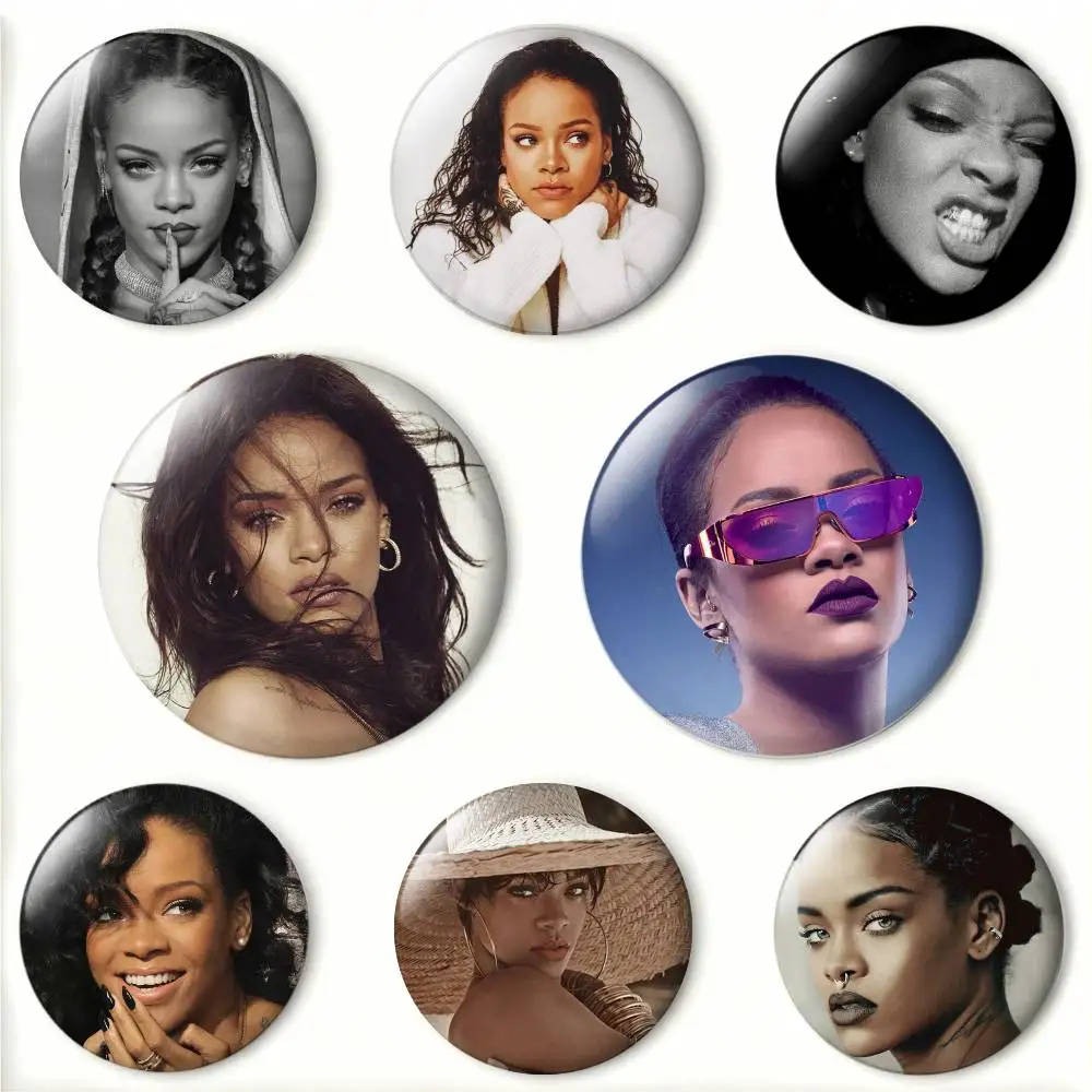 Singer R-Rihannas Laser Badge Creative Pins Brooch for Bag Clothes Hat Decor Gifts Fans Collect
Singer R-Rihannas Laser Badge Creative Pins Brooch for Bag Clothes Hat Decor Gifts Fans Collect
