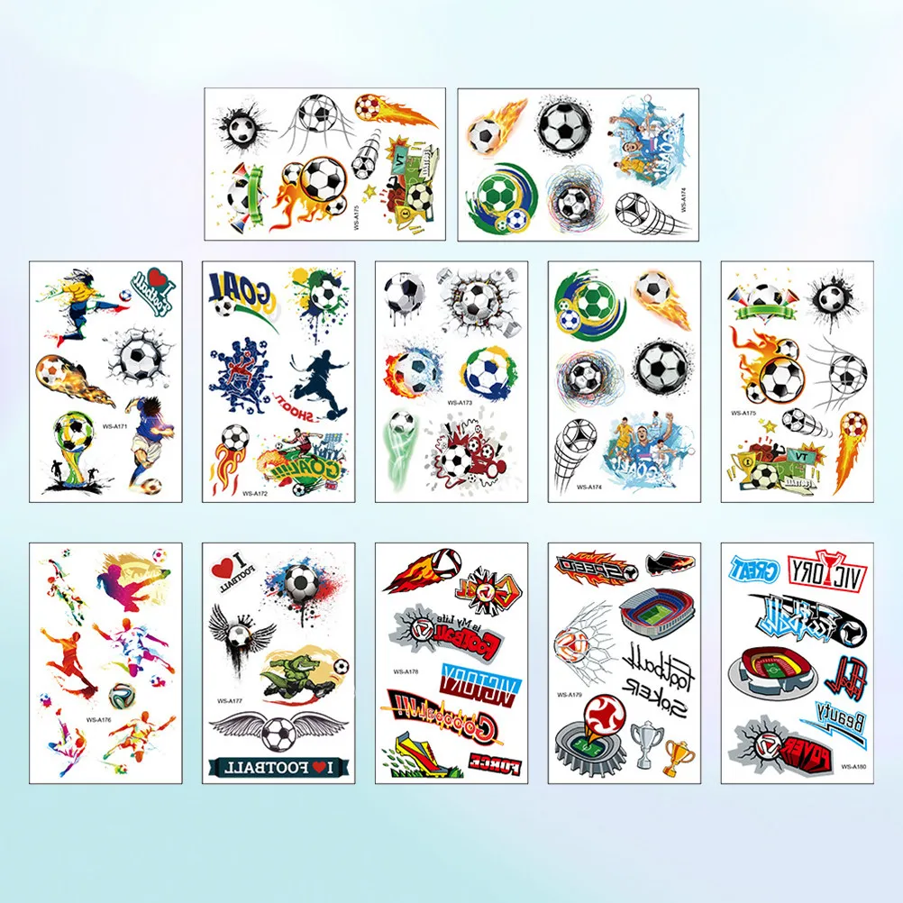 12 Sheets Waterproof Tattoos Temporary Temporary Tattoos Waterproof Football Stickers for Fan Party Favors Safe to Use
12 Sheets Waterproof Tattoos Temporary Temporary Tattoos Waterproof Football Stickers for Fan Party Favors Safe to Use