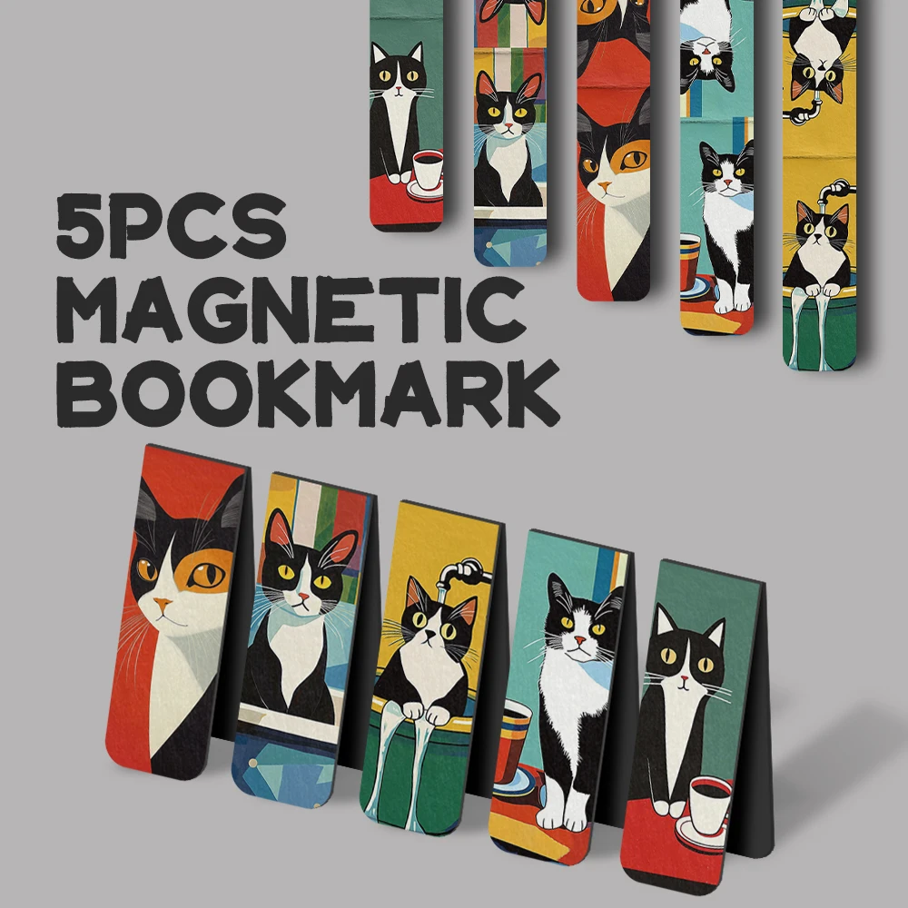 5pcs simple cats magnetic bookmark new year gift Back to school book decor reading label Stationery Gifts for Book Club Reader
5pcs simple cats magnetic bookmark new year gift Back to school book decor reading label Stationery Gifts for Book Club Reader