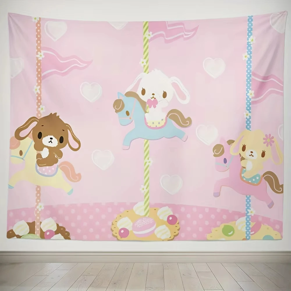 Cute Carousel Tapestry with Adorable Animals Perfect for Adding a Whimsical Playful Touch to Any Room Tapestry Background Cloth
Cute Carousel Tapestry with Adorable Animals Perfect for Adding a Whimsical Playful Touch to Any Room Tapestry Background Cloth