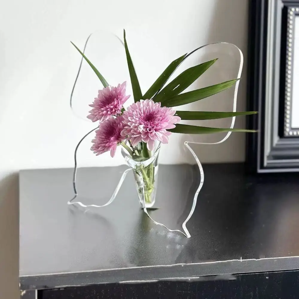 Декоративный акриловый контейнер-бабочка, акриловая ваза в стиле INS, прозрачная гидропонная ваза для цветов, прозрачное настольное украшение для банкета
Декоративный акриловый контейнер-бабочка, акриловая ваза в стиле INS, прозрачная гидропонная ваза для цветов, прозрачное настольное украшение для банкета