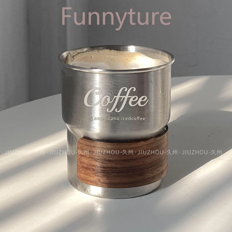 304 stainless steel coffee cup concentrated ice American latte milk cup restaurant beverage water cup 커피 커피잔 فناجين فهوه تركي
304 stainless steel coffee cup concentrated ice American latte milk cup restaurant beverage water cup 커피 커피잔 فناجين فهوه تركي