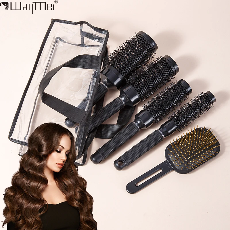 WANMEI 5pcs/set, wholesale curling hair comb with styling roller comb, inner buckle fluffy comb, household portable curling comb
WANMEI 5pcs/set, wholesale curling hair comb with styling roller comb, inner buckle fluffy comb, household portable curling comb