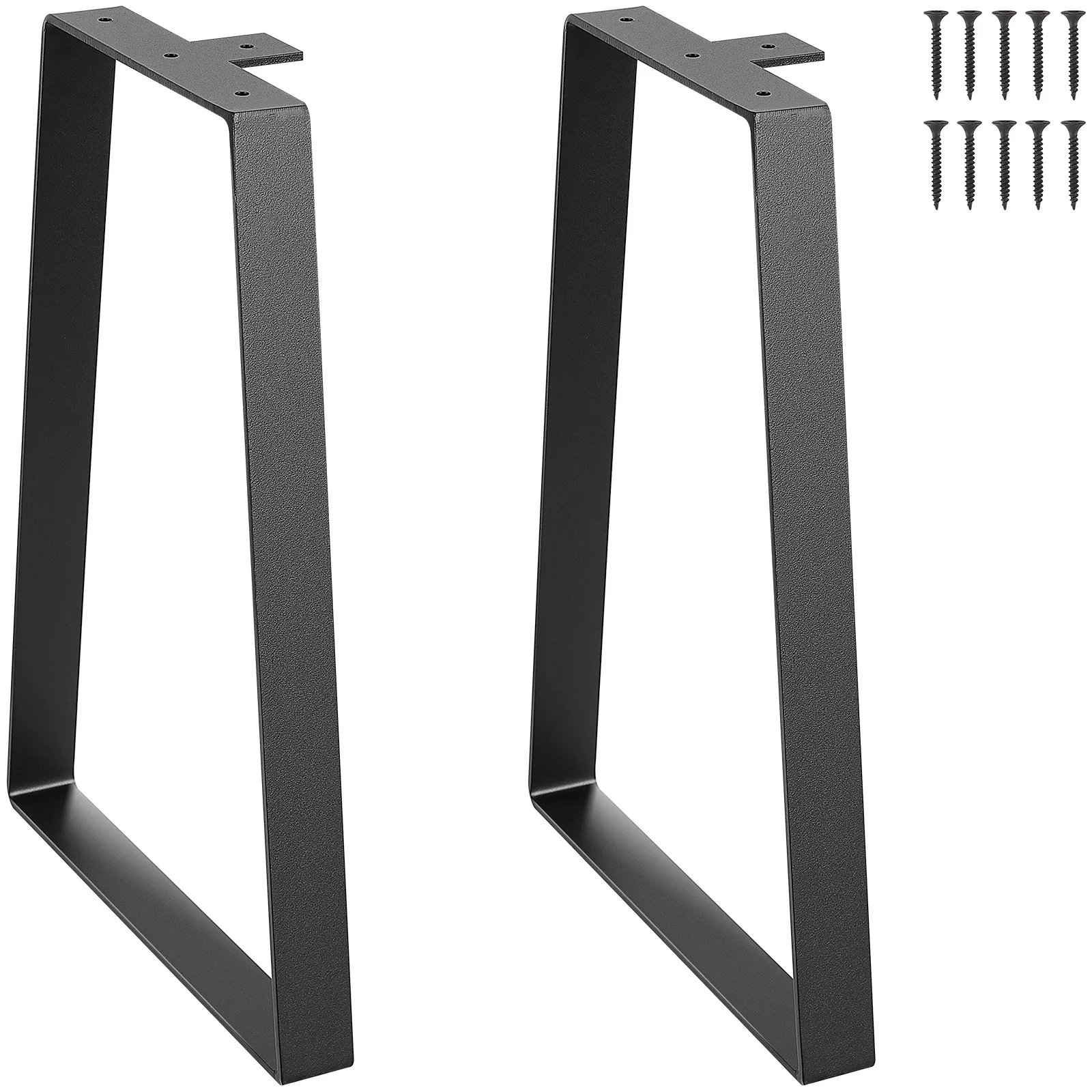 VEVOR 16 inch Trapezoid Steel Table Legs, Replacement Furniture Legs Set of 2 for DIY Coffee Tables, Modern Desks, Bench, Night Stands, Sofa, Max Load 400 lbs Heavy Duty, Quick Instalation Legs Black
VEVOR 16 inch Trapezoid Steel Table Legs, Replacement Furniture Legs Set of 2 for DIY Coffee Tables, Modern Desks, Bench, Night Stands, Sofa, Max Load 400 lbs Heavy Duty, Quick Instalation Legs Black