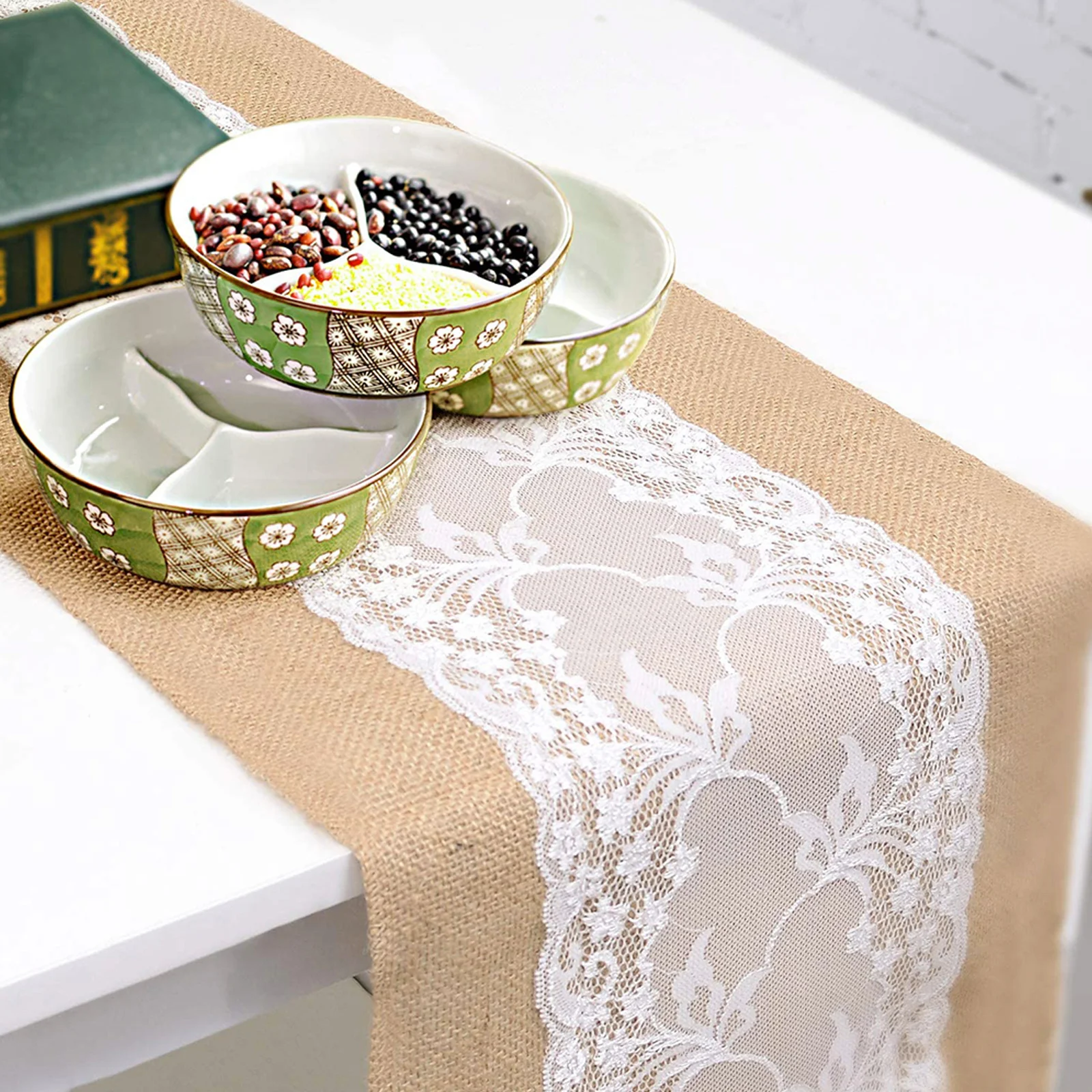 Jute Table Runner Decorative Lace Hollow Design Rustic Wedding Tablecloth Decor Farmhouse Style Table Mat Wedding Tablecloth
Jute Table Runner Decorative Lace Hollow Design Rustic Wedding Tablecloth Decor Farmhouse Style Table Mat Wedding Tablecloth