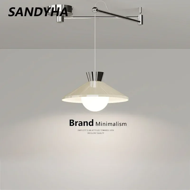 SANDYHA Modern Cream Glass LED Pendant Lights Removable Swing Arm Dining Room Chandeliers for Table Bar Bedroom Art Hanging Lamp
SANDYHA Modern Cream Glass LED Pendant Lights Removable Swing Arm Dining Room Chandeliers for Table Bar Bedroom Art Hanging Lamp