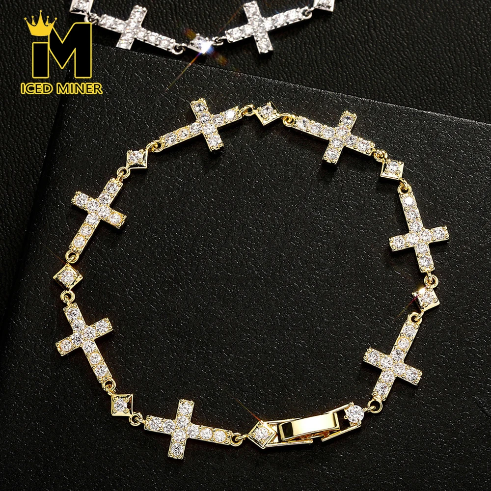 Icedminer Iced Out Cross Link Chain Bracelet with Bling Zircon Hand Chain for Men Women Hip Hop Jewelry Free Shipping
Icedminer Iced Out Cross Link Chain Bracelet with Bling Zircon Hand Chain for Men Women Hip Hop Jewelry Free Shipping