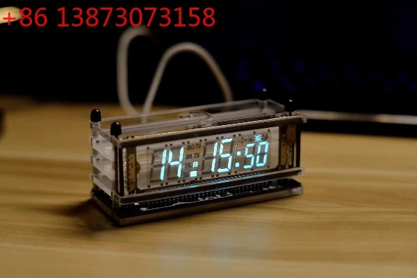 Electronic Digital Desk Clock Calendar VFD Screen Alarm Clock Fluorescent Digital Font Self-luminous Luminous Creative Table Top
Electronic Digital Desk Clock Calendar VFD Screen Alarm Clock Fluorescent Digital Font Self-luminous Luminous Creative Table Top