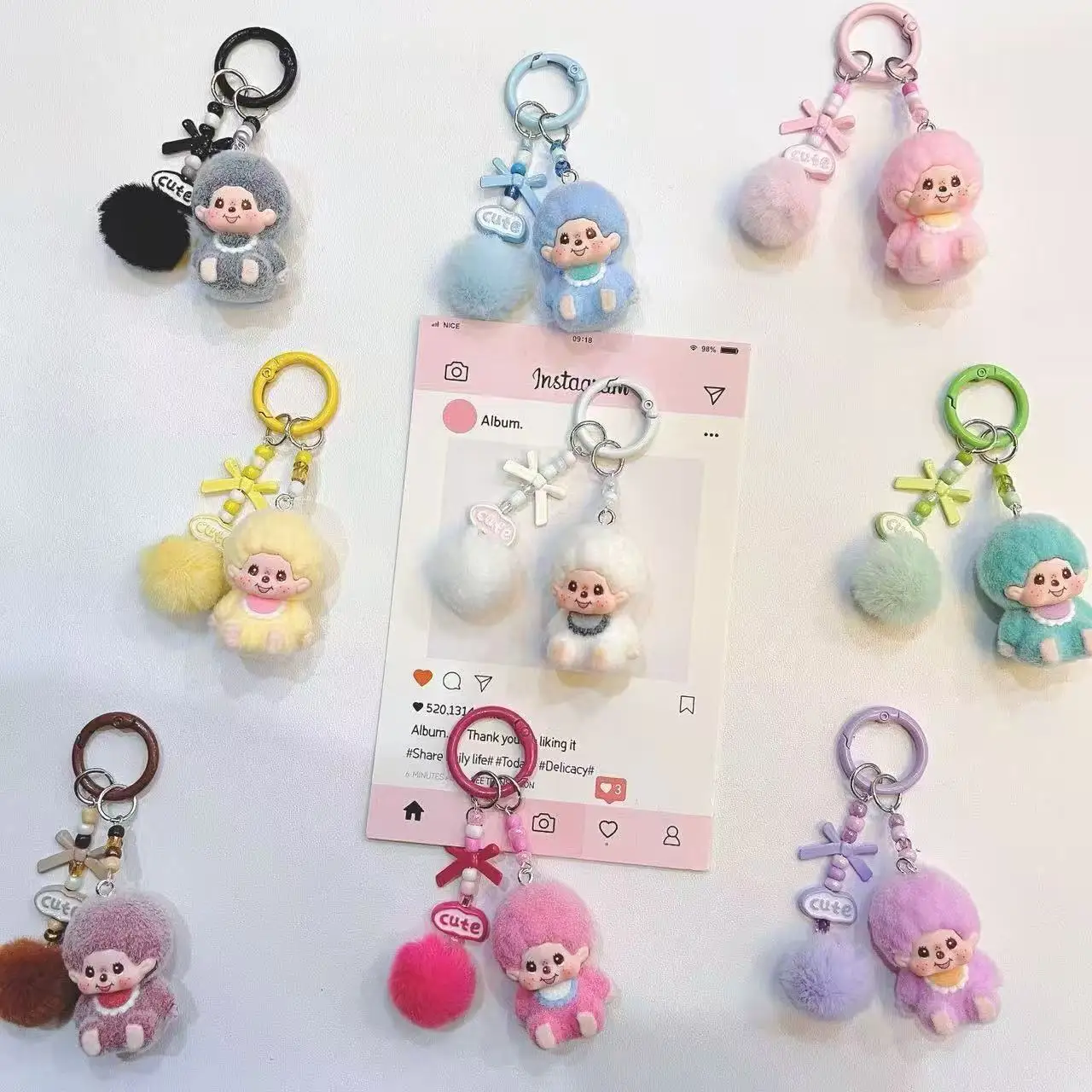 Monchhichi Keychain Cute Keychain on The Phone Kawaii Keychains for Bags Monchiki Ring Gifts Monchichi Keyrings 몬치치 키링
Monchhichi Keychain Cute Keychain on The Phone Kawaii Keychains for Bags Monchiki Ring Gifts Monchichi Keyrings 몬치치 키링
