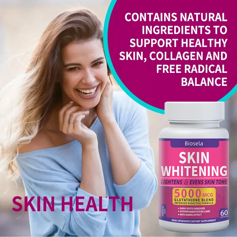Glutathione Whitening Pills - Fade Spots and Acne Marks - Glutathione Skin Whitening Pills With Vitamin C - 60 Capsules
Glutathione Whitening Pills - Fade Spots and Acne Marks - Glutathione Skin Whitening Pills With Vitamin C - 60 Capsules