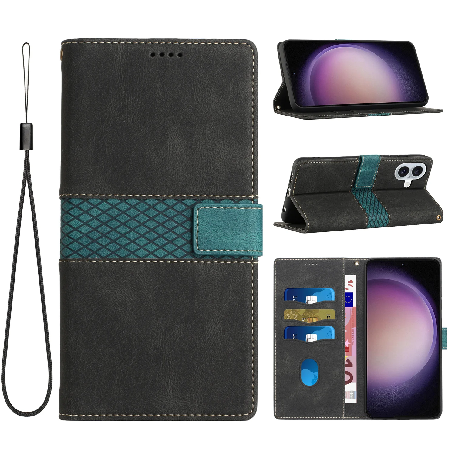 Stylish Mesh Splicing Retro Leather Wallet Case for iPhone 16 Pro Max 16 Pro 16 Plus 16 Shockproof Book Folio Magnetic Flip Case
Stylish Mesh Splicing Retro Leather Wallet Case for iPhone 16 Pro Max 16 Pro 16 Plus 16 Shockproof Book Folio Magnetic Flip Case