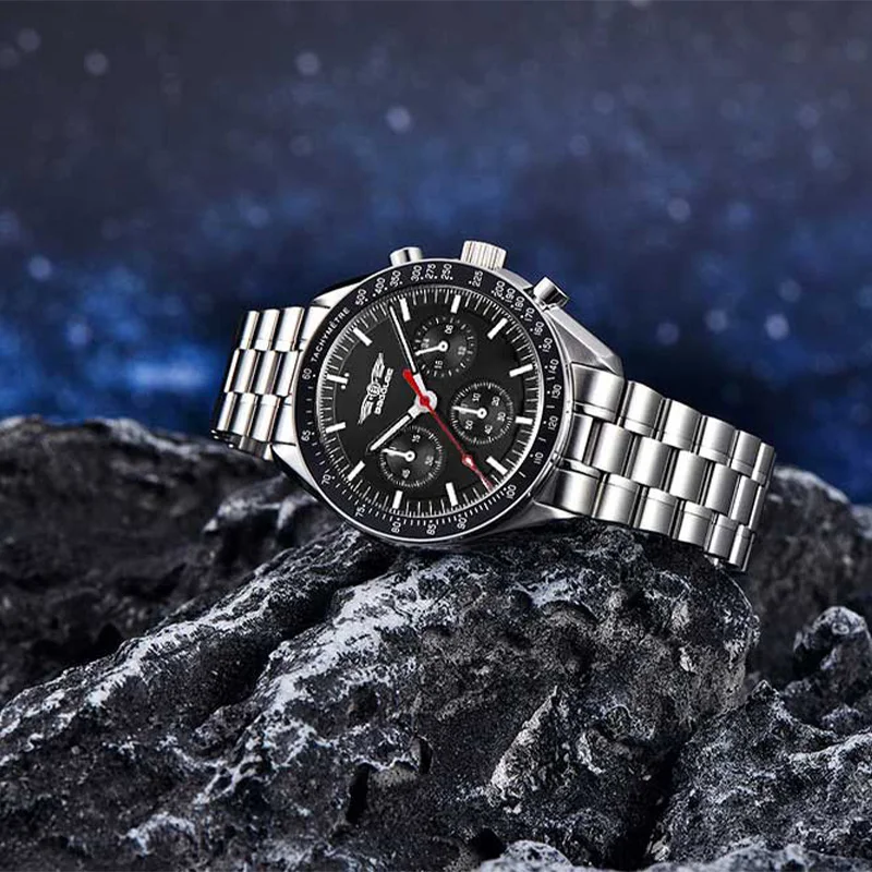Fashion quartz wristwatches man watches luxury waterproof clock gift Moon Phase Luminous titanium watch reloj hombre
Fashion quartz wristwatches man watches luxury waterproof clock gift Moon Phase Luminous titanium watch reloj hombre