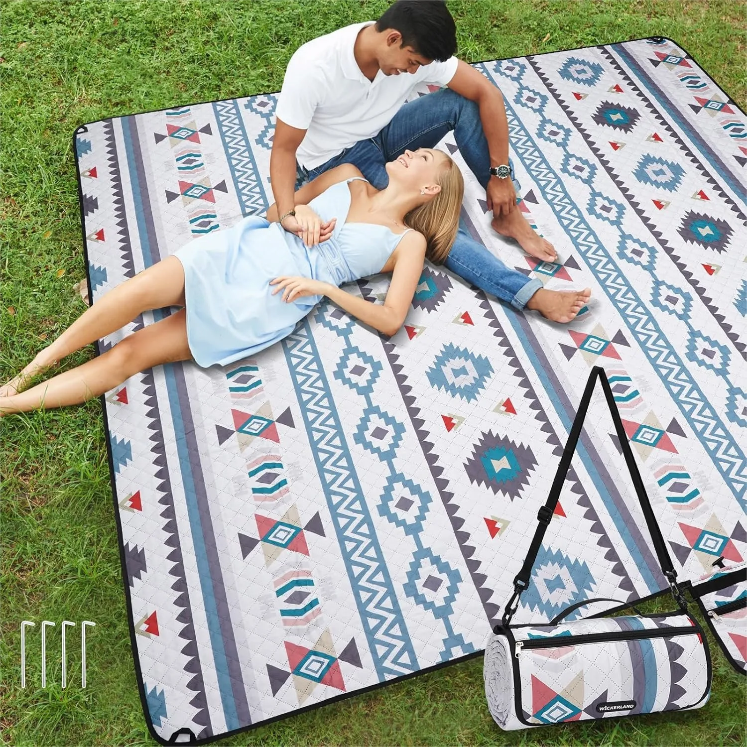 Extra Large Picnic Blanket Waterproof Sandproof with Shoulder Strap, Machine Washable for Beach, Park, Concert, Lawn, Travel
Extra Large Picnic Blanket Waterproof Sandproof with Shoulder Strap, Machine Washable for Beach, Park, Concert, Lawn, Travel