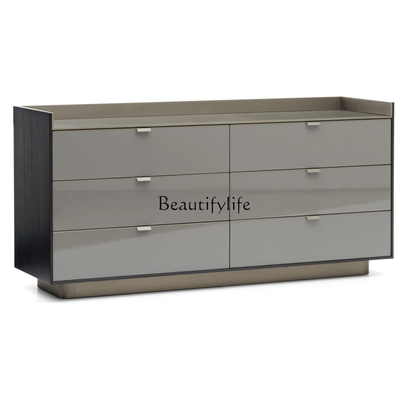 Italian minimalist rock slab desktop dining side cabinet light luxury high light wall storage six chest cabinet
Italian minimalist rock slab desktop dining side cabinet light luxury high light wall storage six chest cabinet