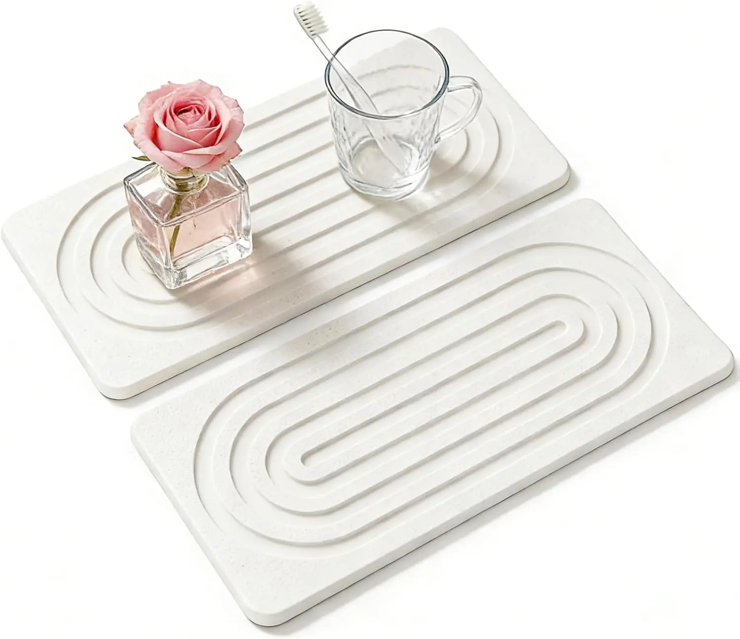2 PCS Water Absorbing Diatomite Coasters, Stone Drying Mat for Kitchen Counter, Quick Dry Stone Mat Trays for Bathroom Kitchen C
2 PCS Water Absorbing Diatomite Coasters, Stone Drying Mat for Kitchen Counter, Quick Dry Stone Mat Trays for Bathroom Kitchen C