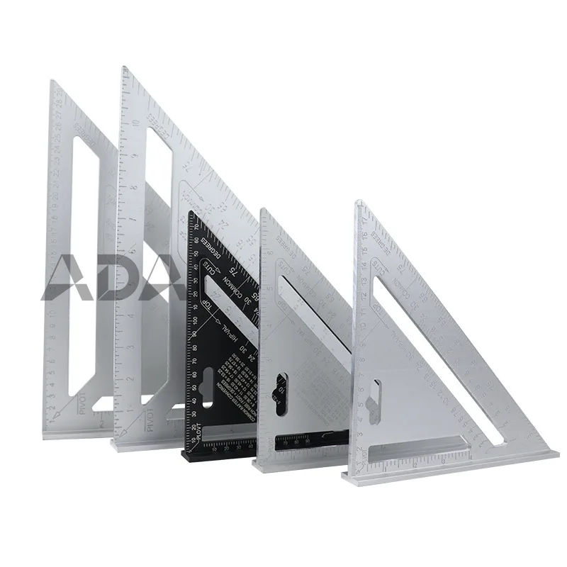 Треугольная линейка из утолщенного алюминиевого сплава, 90 и 45 градусов, с четкой шкалой, износостойкая и долговечная
Треугольная линейка из утолщенного алюминиевого сплава, 90 и 45 градусов, с четкой шкалой, износостойкая и долговечная