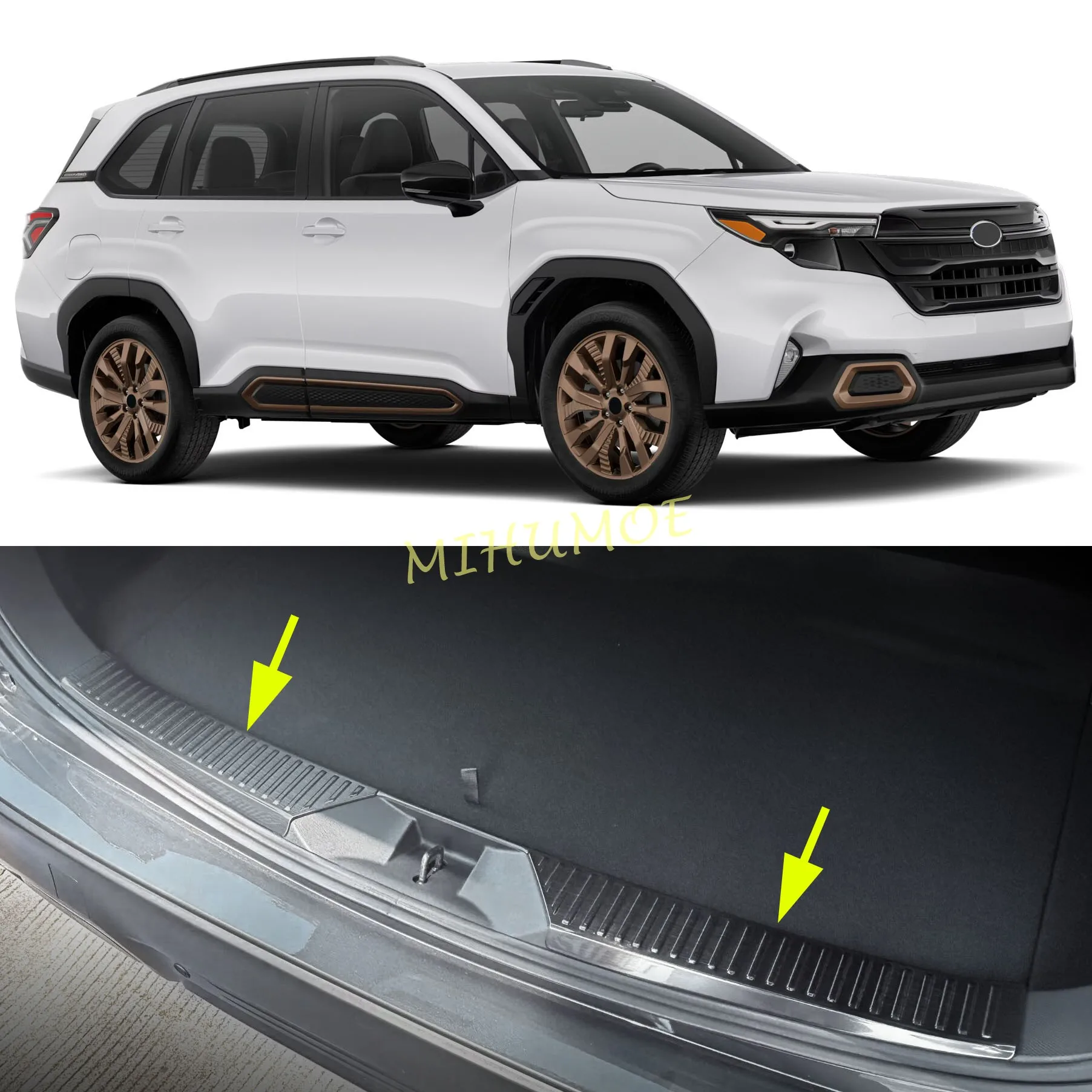 Для Subaru Forester SL 2025 2026: Защитная накладка на порог багажника, антицарапийная панель, декоративная отделка, аксессуары из нержавеющей стали
Для Subaru Forester SL 2025 2026: Защитная накладка на порог багажника, антицарапийная панель, декоративная отделка, аксессуары из нержавеющей стали