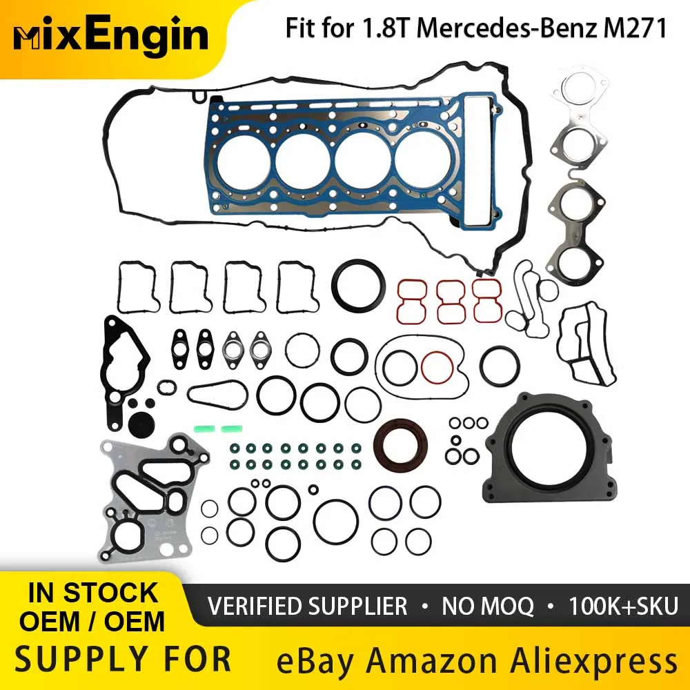 Engine Cylinder Head Seals Gasket Set Fit 1.8 L T M271 JTBA JTBB For Mercedes-Benz C200 E250 C250 Ford Mondeo L4 Gas 1.8L
Engine Cylinder Head Seals Gasket Set Fit 1.8 L T M271 JTBA JTBB For Mercedes-Benz C200 E250 C250 Ford Mondeo L4 Gas 1.8L