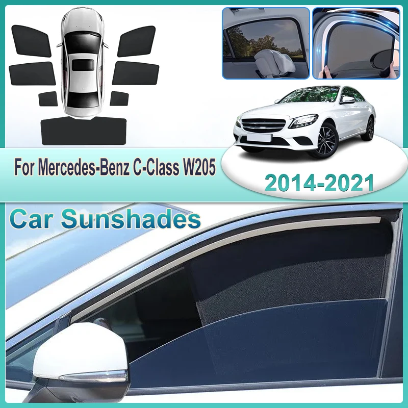 Car Sun Shades For Mercedes-Benz C-Class W205 Accessories Sedan 2014 2025-2021 Sunshades Magnetic Heat insulation Visor Curtains
Car Sun Shades For Mercedes-Benz C-Class W205 Accessories Sedan 2014 2025-2021 Sunshades Magnetic Heat insulation Visor Curtains