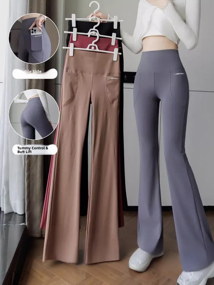 Брюки для йоги с высокой талией, женские расклешенные брюки из коровьей кожи, верхняя одежда, осень 2024, повседневные длинные брюки, функция подъема ягодиц
Брюки для йоги с высокой талией, женские расклешенные брюки из коровьей кожи, верхняя одежда, осень 2024, повседневные длинные брюки, функция подъема ягодиц
