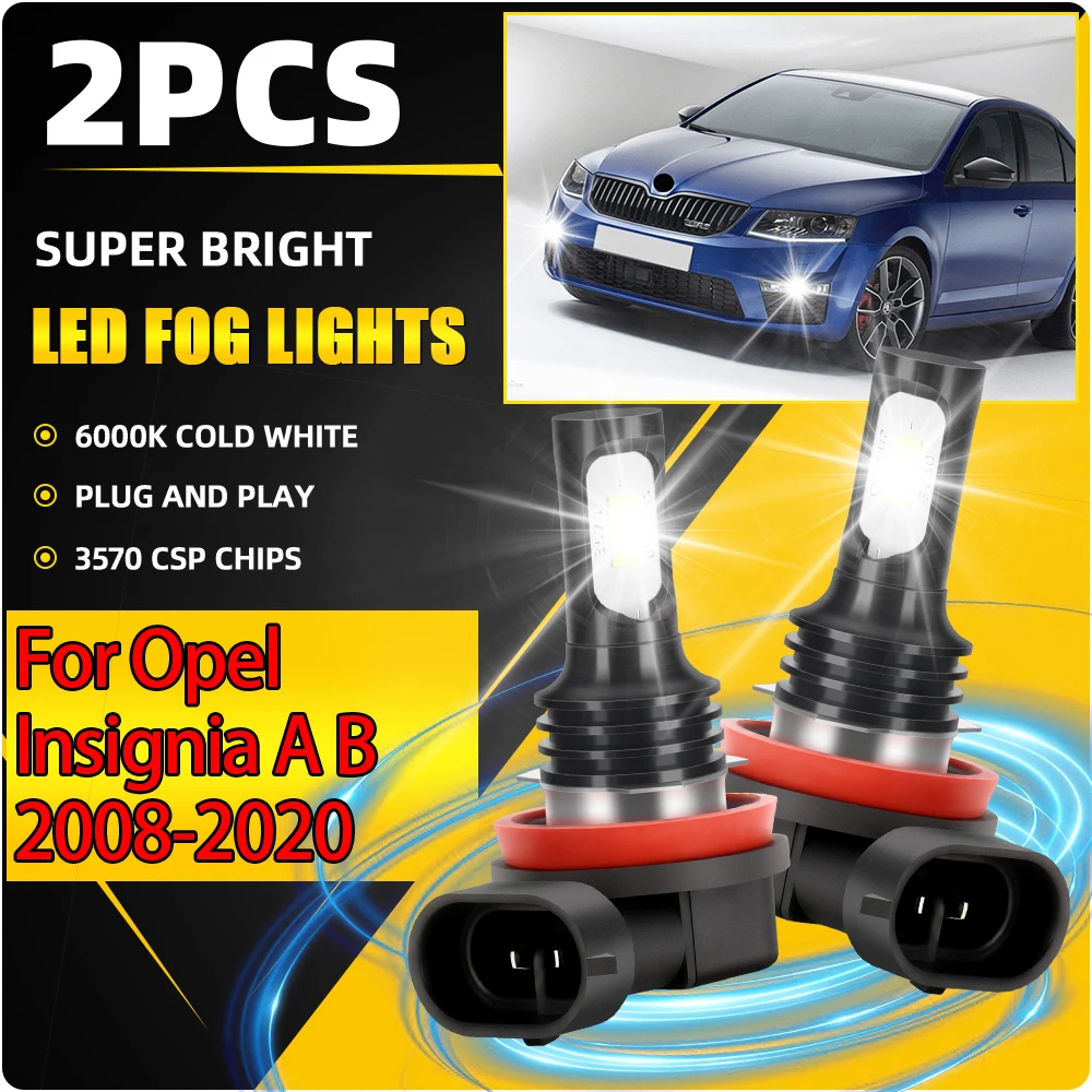6000K White Car Fog Lamps H8 H9 H11 Car Fog Lights 360 Degree Lighting For Opel Insignia A B 2008 2009 2010 2011 2012 2013-2020
6000K White Car Fog Lamps H8 H9 H11 Car Fog Lights 360 Degree Lighting For Opel Insignia A B 2008 2009 2010 2011 2012 2013-2020