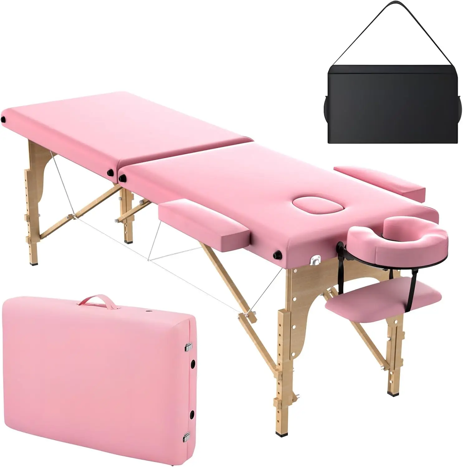 Massage Table Portable Massage Bed, 84' x 24' 2-Fold Salon SPA Tattoo Bed Lash Table Height
Massage Table Portable Massage Bed, 84' x 24' 2-Fold Salon SPA Tattoo Bed Lash Table Height