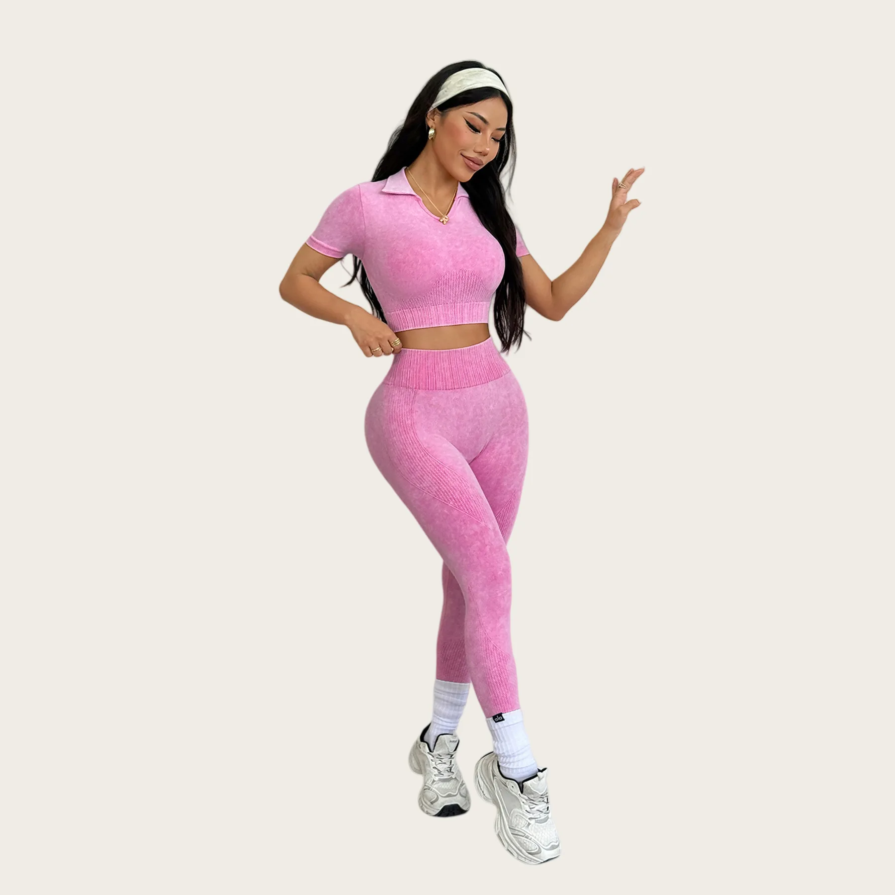 European and American high-intensity sports yoga suit, short-sleeved vest, high waist hip lift running sports fitness trousers
European and American high-intensity sports yoga suit, short-sleeved vest, high waist hip lift running sports fitness trousers