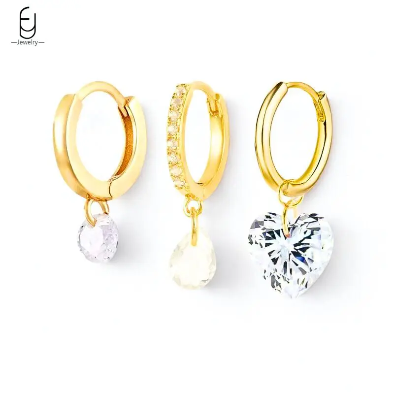 925 Sterling Silver Needle White Zircon Earrings For Women Water Drop/Heart/Circular Pendant Earrings For Women Fashion Jewelry
925 Sterling Silver Needle White Zircon Earrings For Women Water Drop/Heart/Circular Pendant Earrings For Women Fashion Jewelry