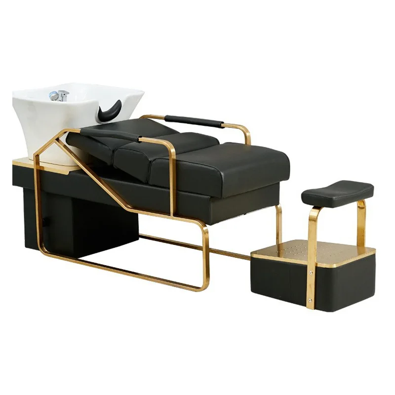 Washing Chair Salon Shampoo Bowl and Chairs Recline Shampoo Chair Hairdressing Salon Furniture
Washing Chair Salon Shampoo Bowl and Chairs Recline Shampoo Chair Hairdressing Salon Furniture