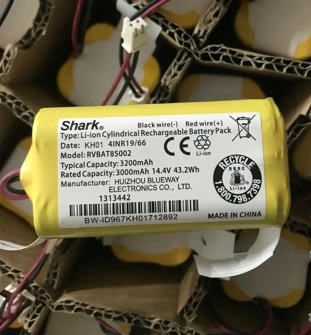 RVBAT85002-новый оригинальный аккумулятор для Shark Ion RV700 RV720 RV750 RV761 RVBAT850 3200 мАч
RVBAT85002-новый оригинальный аккумулятор для Shark Ion RV700 RV720 RV750 RV761 RVBAT850 3200 мАч