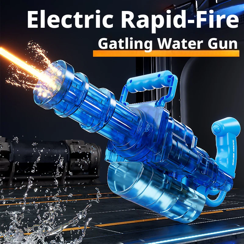 2026 Gatlin Electric Water Gun Automatic Continuous Firing Squirt Gun Outdoor Toy Long Range Shooting Water Gun for Kids Toys
2026 Gatlin Electric Water Gun Automatic Continuous Firing Squirt Gun Outdoor Toy Long Range Shooting Water Gun for Kids Toys